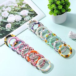 5Pcs Ring Food Grade Eco-Friendly Silicone Focal Beads&nbsp;JX893A