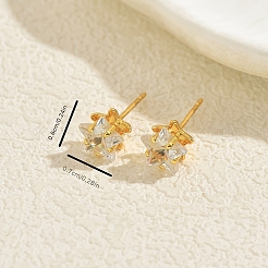 Star Brass Stud Earrings&nbsp;MO5504