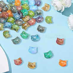 50Pcs Picasso Baking Paint Glass Seed Beads&nbsp;GLAA-PA0001-16