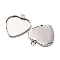 304 Stainless Steel Pendant Cabochon Settings&nbsp;STAS-D379-09C-P