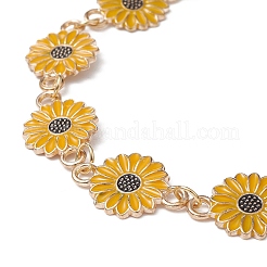 Sunflower Alloy Enamel Link Shoe Chains&nbsp;FIND-JF00109