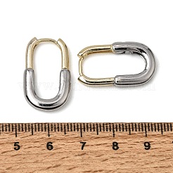 Oval Brass Hoop Earrings for Women&nbsp;KK-CBAF3A5-08GP