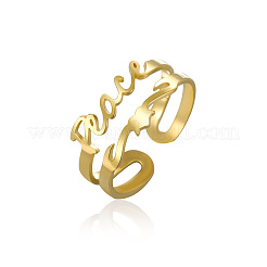 304 Stainless Steel Cuff Open Rings&nbsp;WG673E1-02