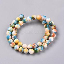 Natural Persian Jade Beads Strands&nbsp;G-H1625-8mm-PR16