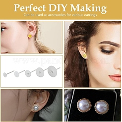 DIY 304 Stainless Steel Stud Earring Making Kits&nbsp;DIY-YW0010-50