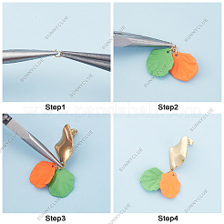 DIY petal Themed Earring Making Kits&nbsp;DIY-SC0001-60G