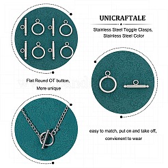 Tarnish Resistant 304 Stainless Steel Toggle Clasps&nbsp;X-STAS-K148-01P