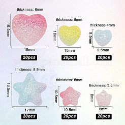 120Pcs 6 Style PVC Cabochons&nbsp;KY-OC0001-09