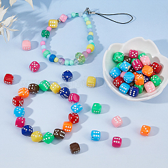 150Pcs Opaque Acrylic Beads&nbsp;OACR-DC0001-55