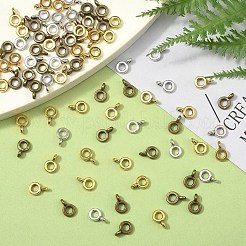 60Pcs 3 Colors Tibetan Style Tube Bails&nbsp;FIND-YW0007-58