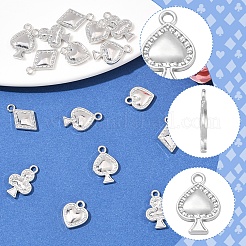 16Pcs 4 Styles Playing Card Theme Charm&nbsp;FIND-FS0003-82