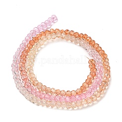 Transparent Painted Glass Beads Strands&nbsp;X1-DGLA-A034-T1mm-A20
