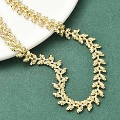 8MM Brass Butterlfy Wings Link Chain Necklaces for Women&nbsp;NJEW-K271-19G