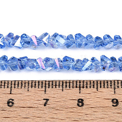 Electroplate Transparent Glass Beads Strands&nbsp;GLAA-N021-4mm-03