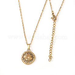Brass Evil Eye Pendant Necklaces&nbsp;JK0214