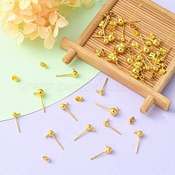 30Pcs 3 Size Iron Stud Earring Findings&nbsp;FIND-YW0003-94G