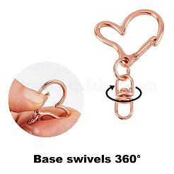Alloy Heart Keychain Clasp Findings&nbsp;KEYC-CA0001-01
