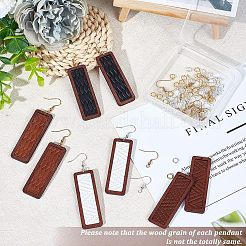 DIY Rectangle Dangle Earring Making Kit&nbsp;DIY-OC0009-48