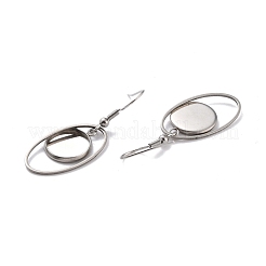Tarnish Resistant 201 Stainless Steel Earring Hooks&nbsp;STAS-Z036-02P