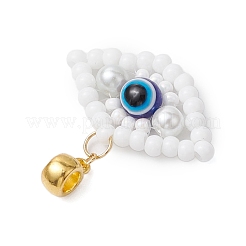 Handmade Glass Seeds European Dangle Charms&nbsp;PALLOY-MZ00349-01
