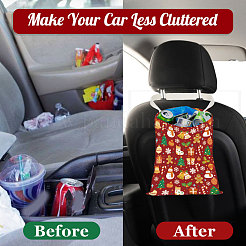 2Pcs 2 Styles Printed Polyester Hanging Car Trash Bags&nbsp;ABAG-DR0001-17