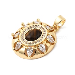 Natural Tiger Eye Pendants&nbsp;KK-G553-06G