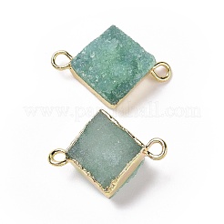 Natural Druzy Quartz Links connectors&nbsp;G-P396-09G-09