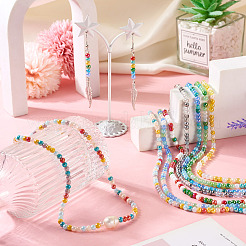 7 Strands 7 Colors Electroplate Glass Beads Strands&nbsp;GLAA-TA0001-72