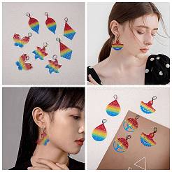 DIY Filigree Dangle Earring Making Kit&nbsp;DIY-SZ0008-57