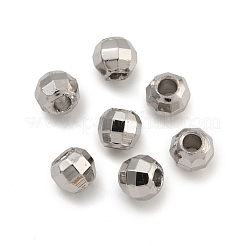 Rack Plated Round Brass Beads&nbsp;FIND-M036-01B-P