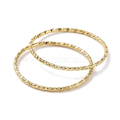 Ion Plating(IP) 304 Stainless Steel Textured Finger Rings&nbsp;RJEW-G298-03G
