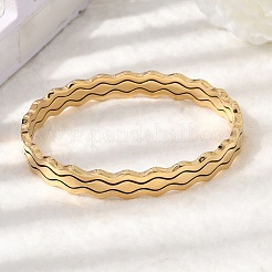 304 Stainless Steel Hinged Bangles&nbsp;BJEW-D408-15G