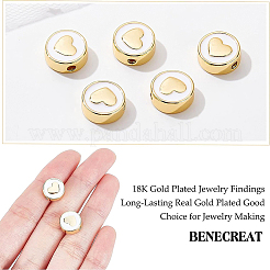 Brass Enamel Beads&nbsp;KK-BC0004-57