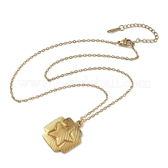 304 Stainless Steel Cross with Star Pendant Necklaces&nbsp;SA-CBA5A8D-04G