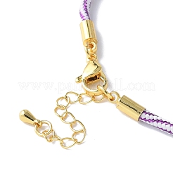 Nylon Cord Bracelets&nbsp;MAK-C003-02G-56