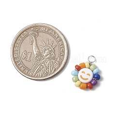 Acrylic & Glass & Copper Pendants&nbsp;PALLOY-JF03892-01