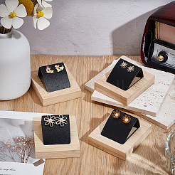 Imitation Leather & Iron Jewelry Earring Display&nbsp;EDIS-WH20002-07B
