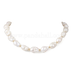 Natural Baroque Pearl Keshi Pearl Beaded Necklaces for Women&nbsp;NJEW-JN05870