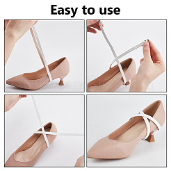 4 Pairs 4 Colors Imitation Leather Shoelace Bands&nbsp;FIND-DR0001-14