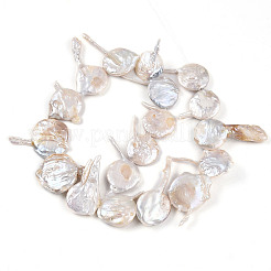Natural Baroque Keshi Pearl Beads Strands&nbsp;PEAR-S018-06H