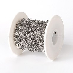Tarnish Resistant 304 Stainless Steel Rolo Chains&nbsp;CHS-G004-02G-P