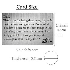 Rectangle 201 Stainless Steel Blank Thermal Transfer Wallet Card&nbsp;DIY-WH0252-006