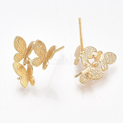 Brass Stud Earring Findings&nbsp;X-KK-S350-419G