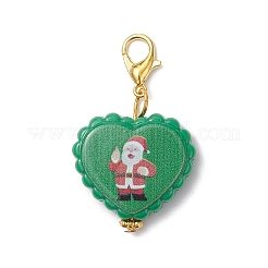 Christmas Printed Opaque Acrylic Pendant Decorations&nbsp;HJEW-JM04476