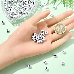 Acrylic Horizontal Hole Letter Beads&nbsp;OACR-YW0002-08