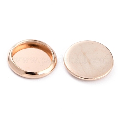 304 Stainless Steel Cabochon Settings&nbsp;STAS-Y001-12A-RG
