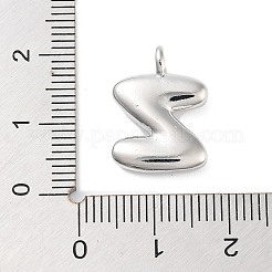 Rack Plating Brass Balloon Letter Pendants&nbsp;LS-KK-C050-01P-Z
