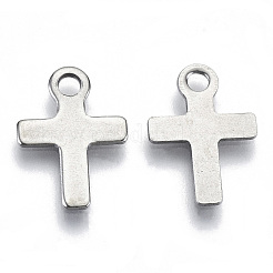 Non-Tarnish 201 Stainless Steel Tiny Cross Charms&nbsp;STAS-R116-080