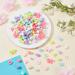 500Pcs 10 Styles Opaque Acrylic Beads&nbsp;MACR-ME0001-04