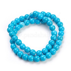 Synthetic Turquoise Beads Strands&nbsp;X-TURQ-G106-8mm-02F